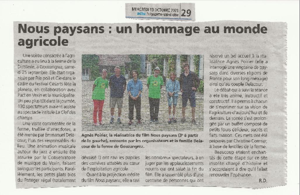 Article nous paysans